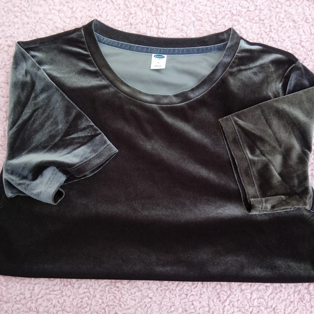 Grey Velvet Old Navy Shirt